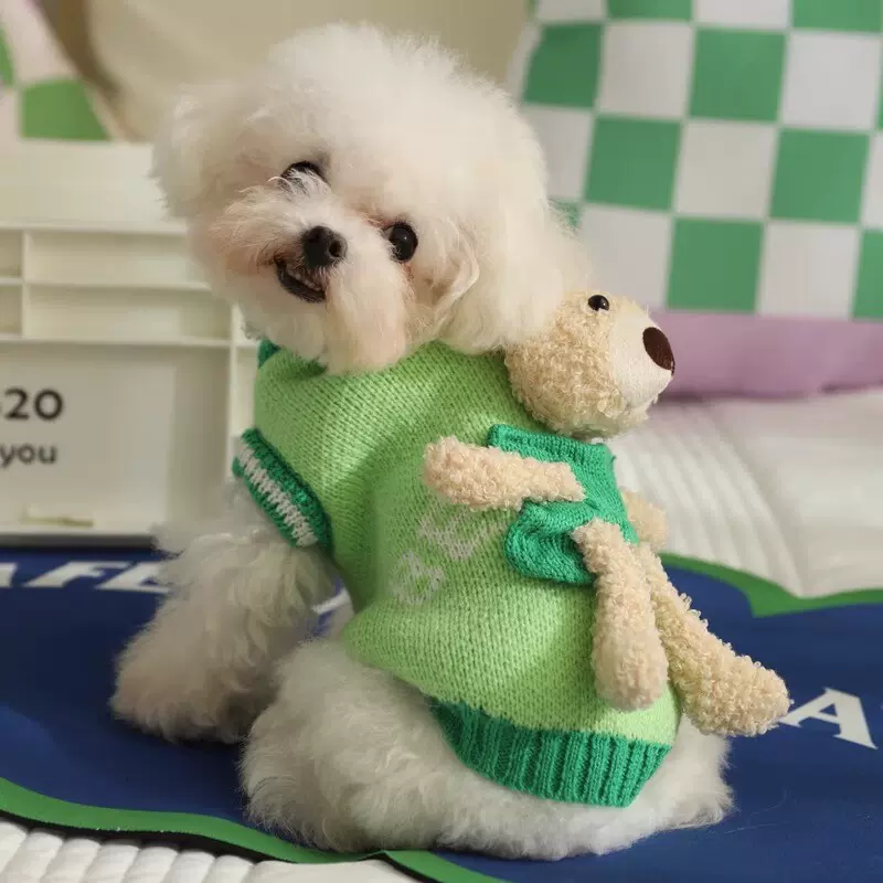 狗狗衣服秋季比熊小狗幼犬博美泰迪冬装小型犬秋冬款宠物毛衣秋天
