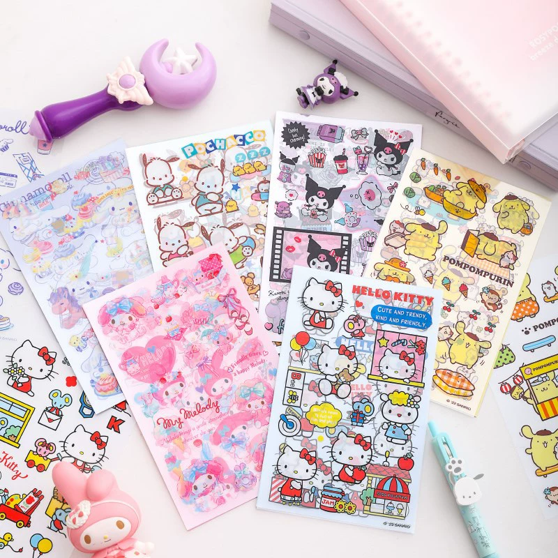 Милая наклейка Cute Sticker Kuromi Cuolomi наклейки Cinnamoroll наклейки для питомцев
