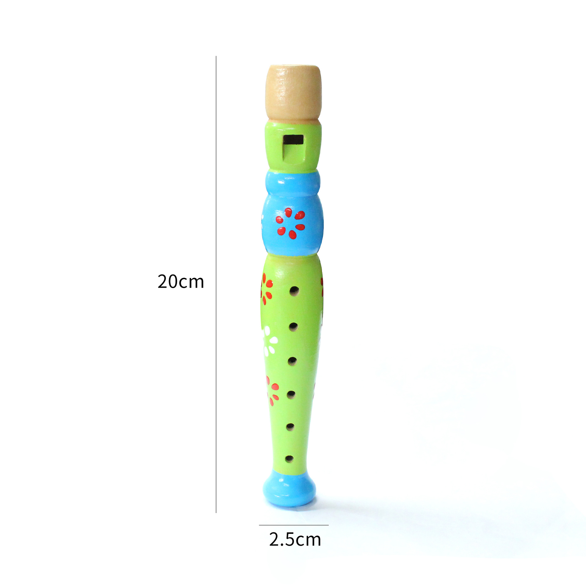 Artesanía de madera de Seis hoyos tocando el instrumento musical Piccolo de los niños clarinete kindergarten música instrumento musical de los niños al por mayor