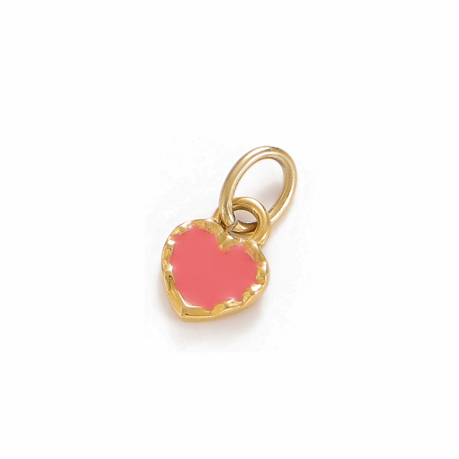 2g Weight Pendant Jewelry Making Type 8*10mm Jewelry Making Size DIY Jewelry Accessories Classification 1 Piece Quantity Titanium Steel Material Heart Shape Pattern Plating Design Simple Style Style 1 Piece 8*10mm Titanium Steel Heart Shape Pendant 19