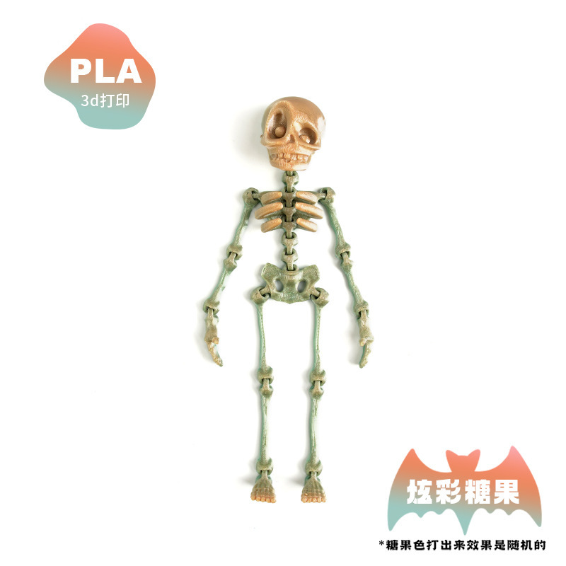 Impresión 3D dragón adornos esqueleto hombre 3D dragón chino dragón congelador pegatinas adornos regalos de absorción de esqueleto lote adornos de arte