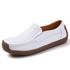 White shoes, snails for leisure, universal fashionable footwear, Korean style, new collection, soft sole