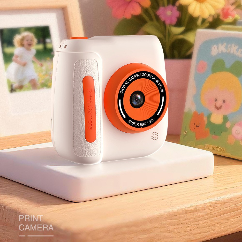 Color Printing Camera New Polaroid Digital Camera Cartoon Mini Front and Rear Dual Camera Hd Color Paper