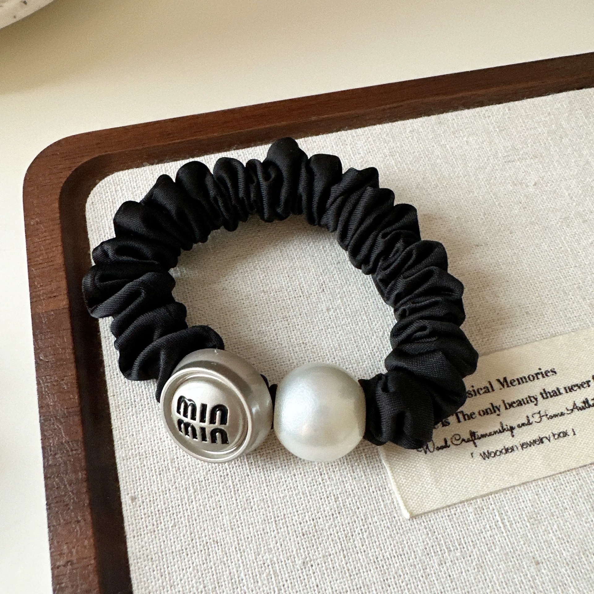 최소 진주 머리끈