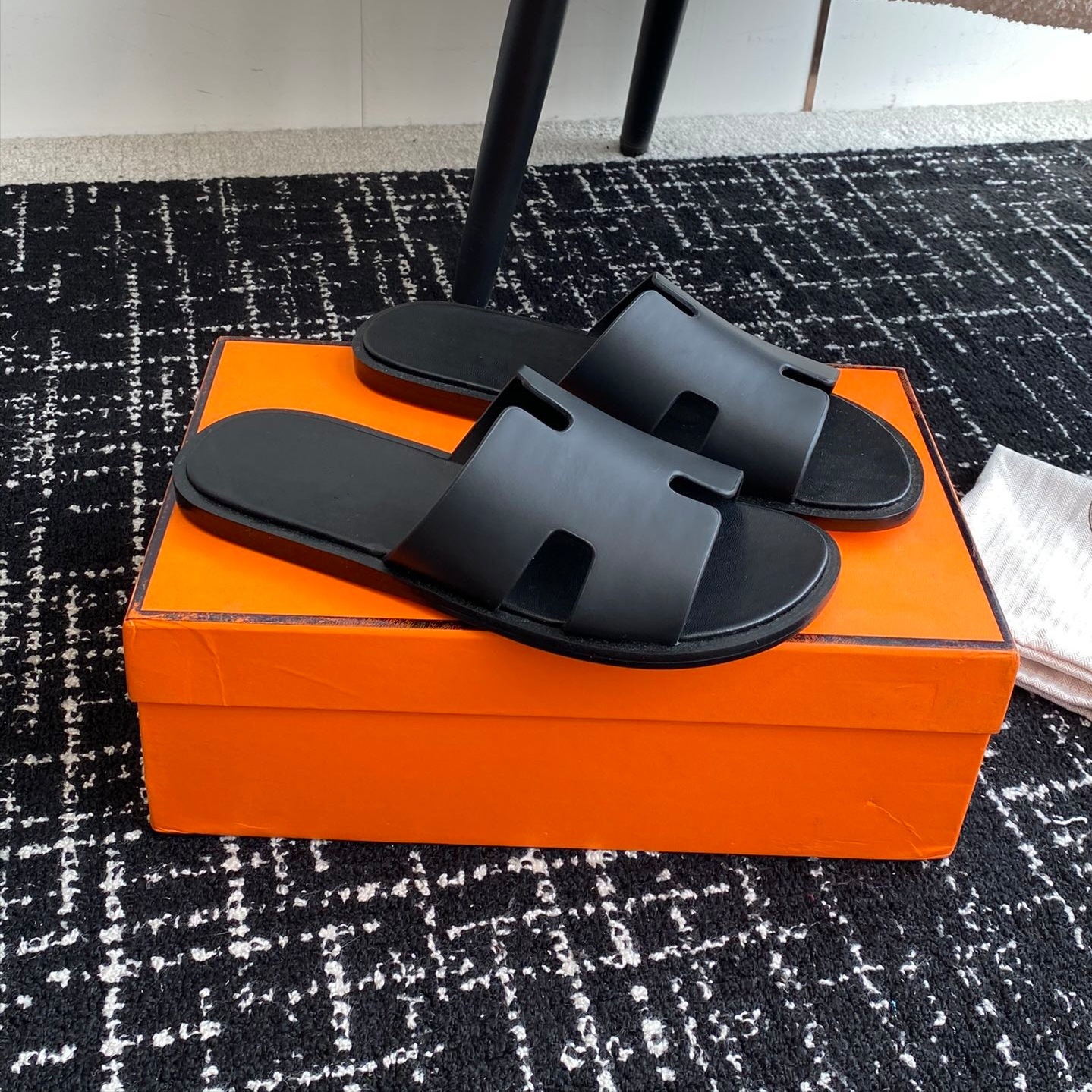 Slippers Men Summer Genuine Leather Big Sole Sandals Flat Slippers Flat Men's Slippers Men's Sandals Slippers