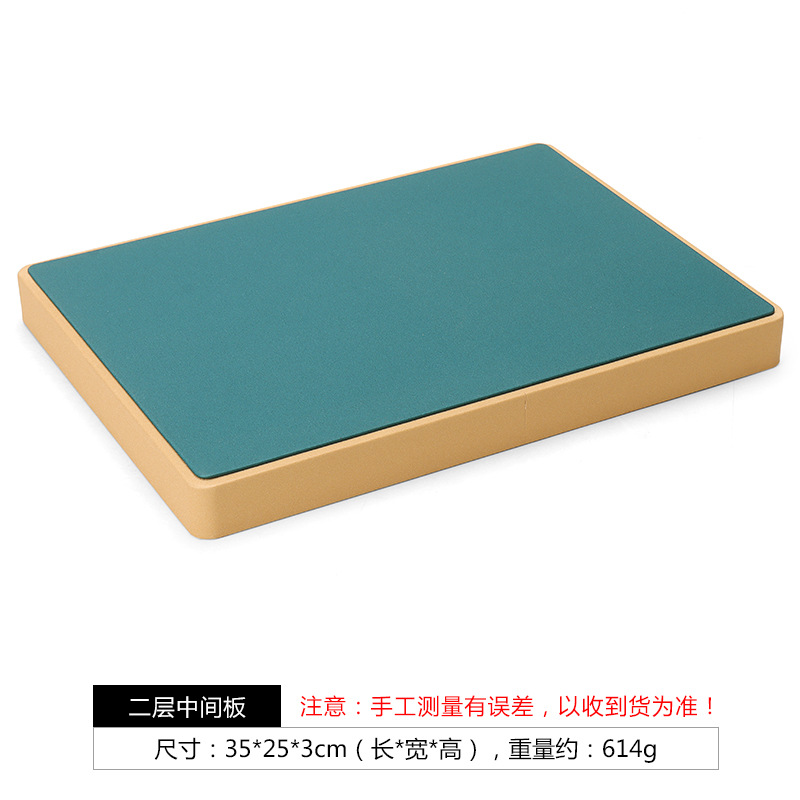 공작새 파랑 2단 중간 선반; 사이즈는 그림 참조