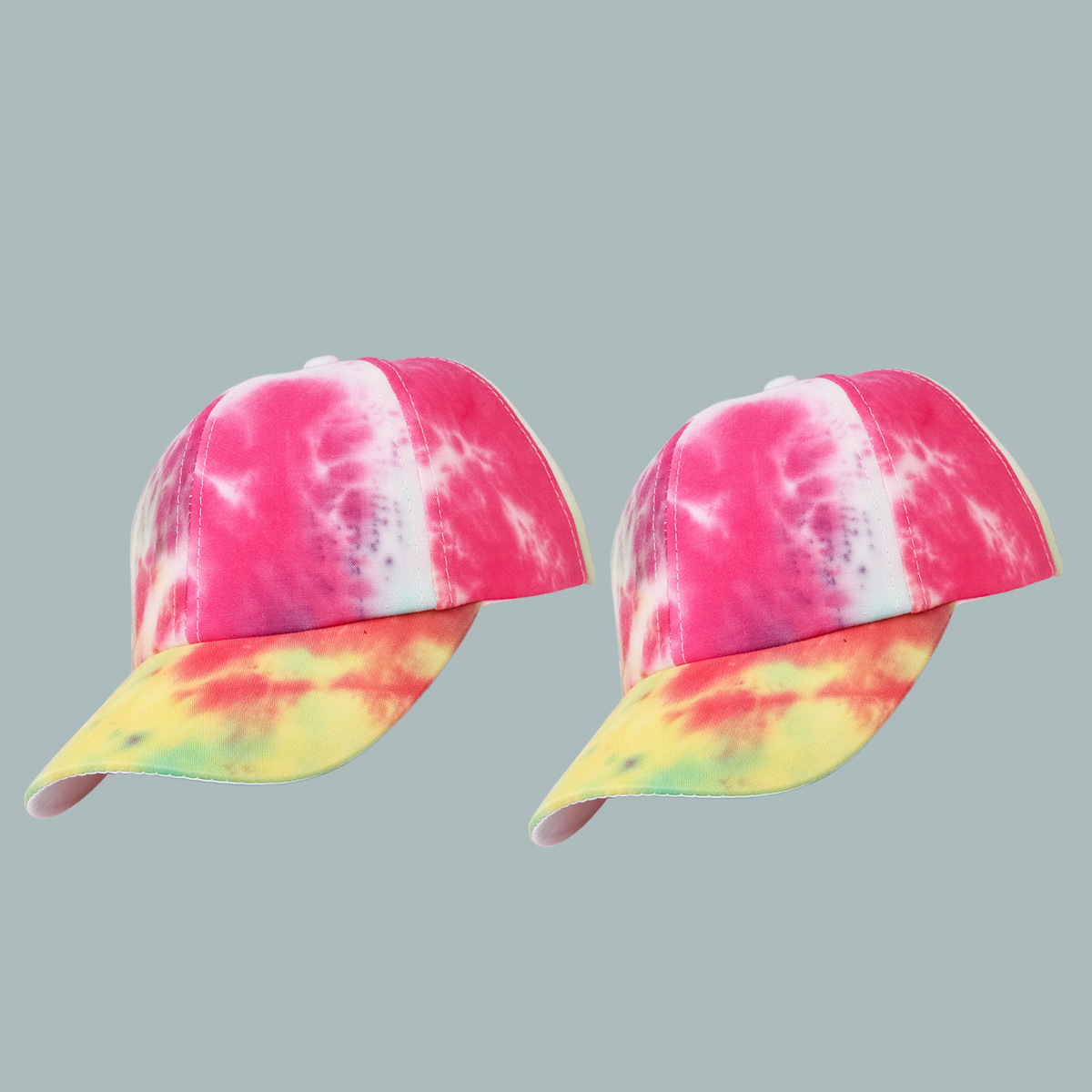 Korean Version Wide-brimmed Tie-dye Children Baseball Caps Wholesale display picture 1