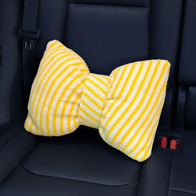 Car Lumbar Support for Driving, Main Driver's Seat Lumbar Support, Lumbar Pillow, Car Backrest Cushion for Long Sitting (Waist support) - plush-waist-support-single