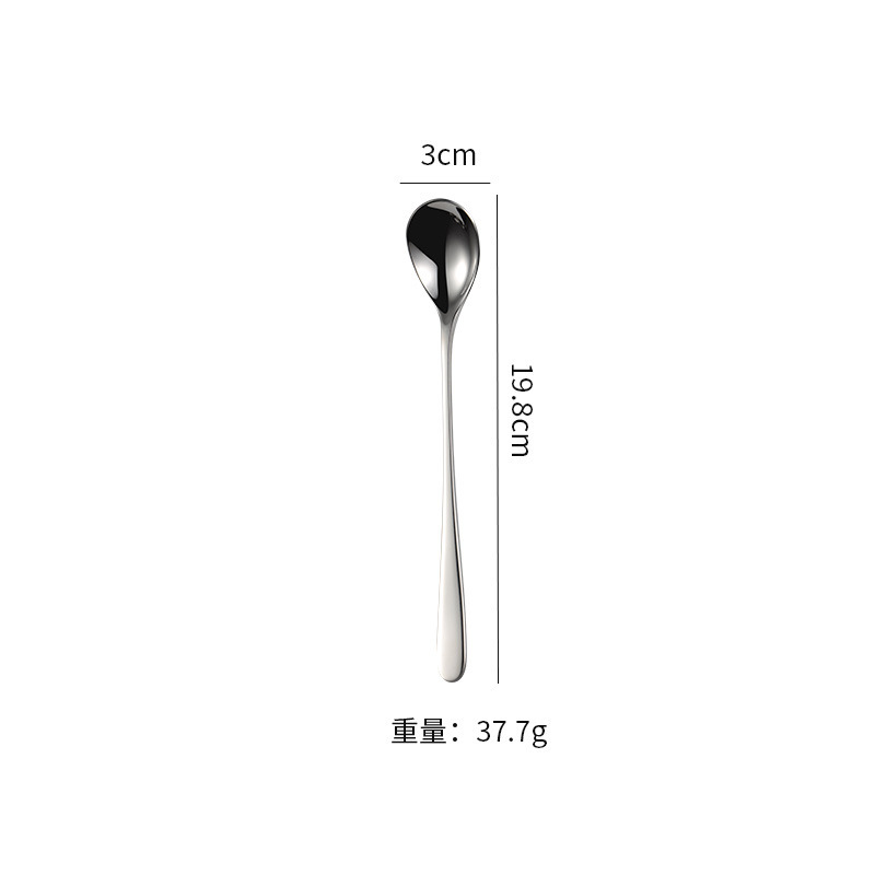 エイン304ステンレス食器040ドイツ製フォークフルーツフォーク丸スプーンアイスクリームスプーン滑らかな縁厚みのあるギフト|undefined