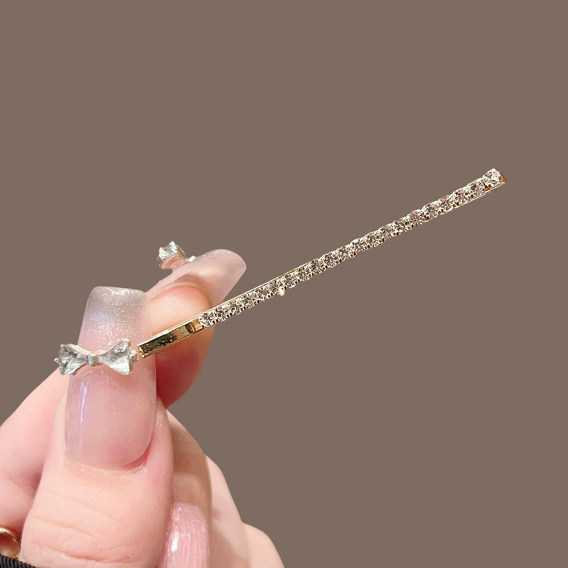 INS Feng Diamond Анти-выдвижная заколка для волос для женщин передний лоб sideways сортировка челки заколка высокого уровня драгоценное ощущение слова ювелир