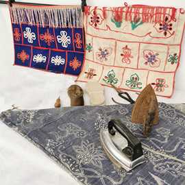 民俗老物件老粗布熨斗布鞋底信插锥子鞋楦制衣剪刀农家院装饰道具