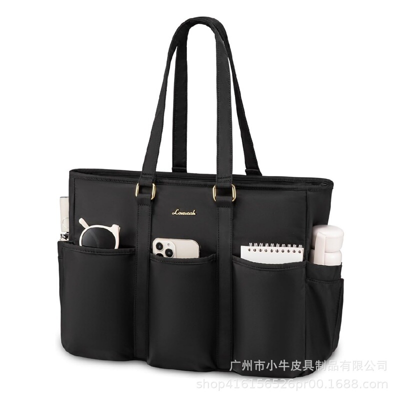 Amazon's New Teacher Handbag Women's Laptop Bag Nurse Bag with Multi-Pocket Multi-Function Bag