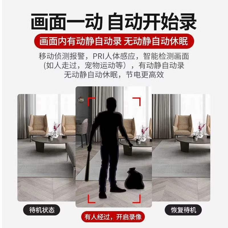 【遠隔監視】カメラ無接続家庭用携帯電話無線wifi室内スマートハイビジョン撮影|undefined
