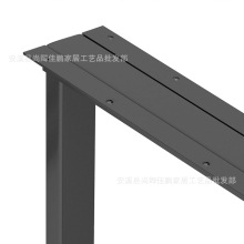 跨境批发创意铁艺桌架金属桌子支架电脑桌烤漆桌脚黑色方型桌脚