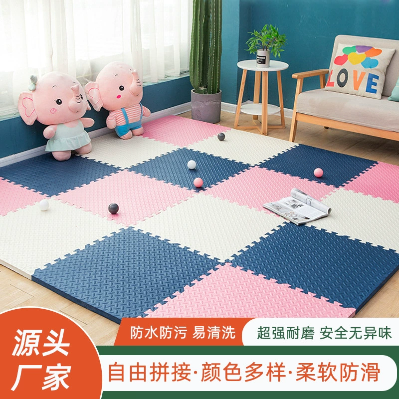 Коврик из пены EVA с большим узором в виде листьев, детский коврик для ползания, утолщенный 60*60, большой детский коврик для ползания, домашний коврик