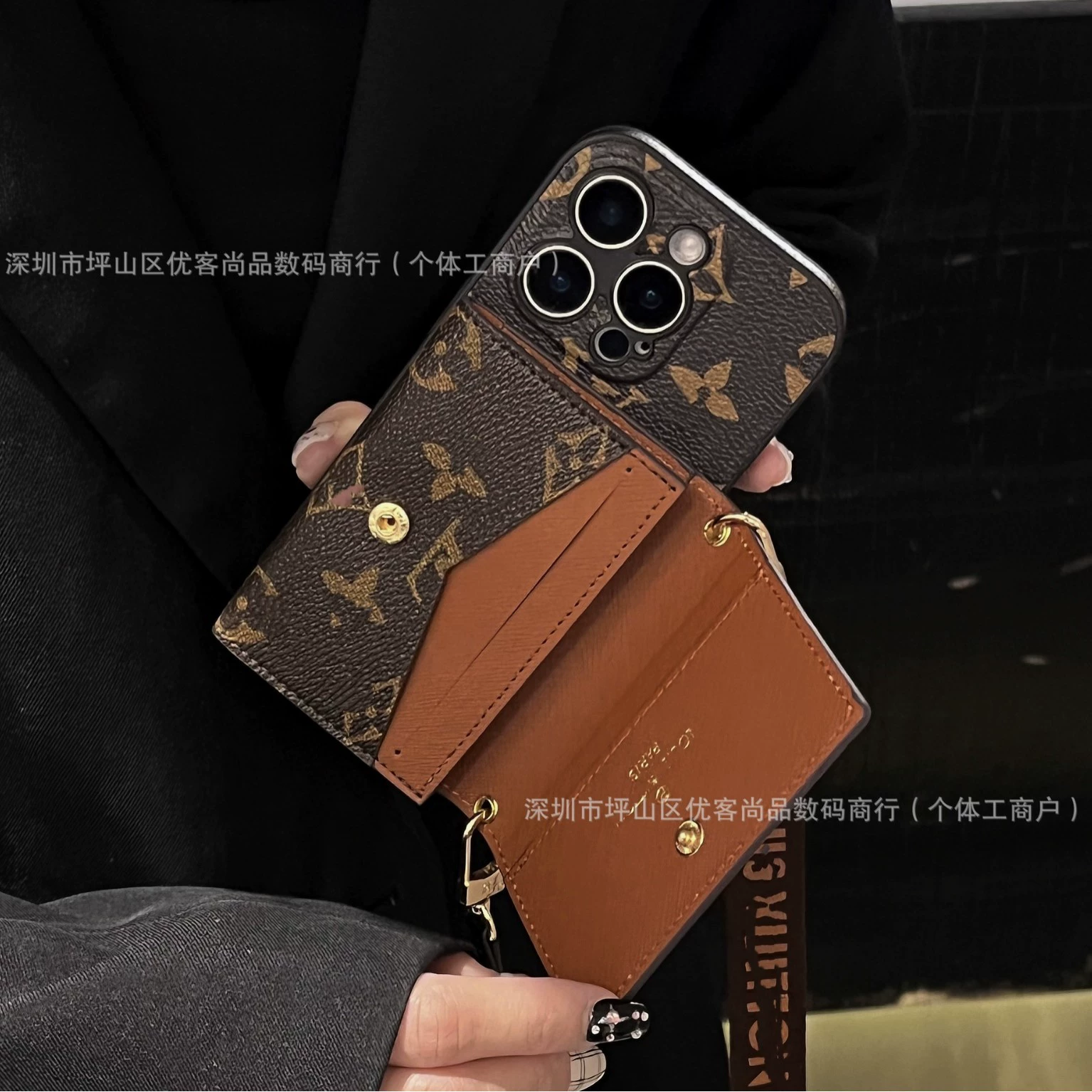 Совместимая с Apple держатель для карт, чехол для телефона, iPhone 16, тубинг, ремень для сумки, iphone, 16promax