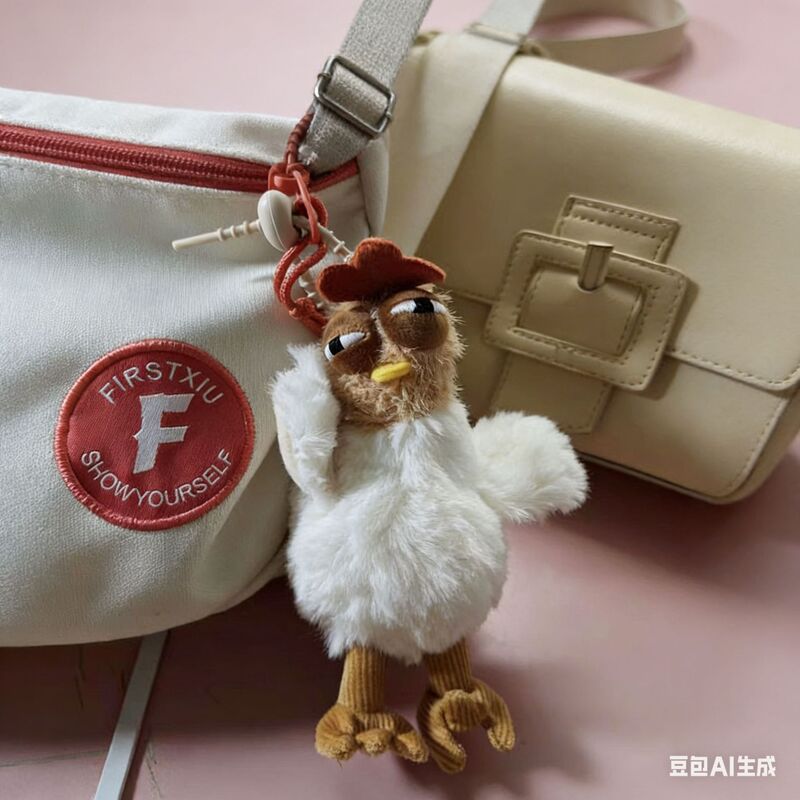 Creative Keychain Pendant of a Chicken That Can Lay Eggs, Squeaky Plush Toy Backpack Decoration Wholesale Creative Keychain Pendant of a Chicken That Can Lay Eggs, Squeaky Plush Toy Backpack Decoration Wholesale