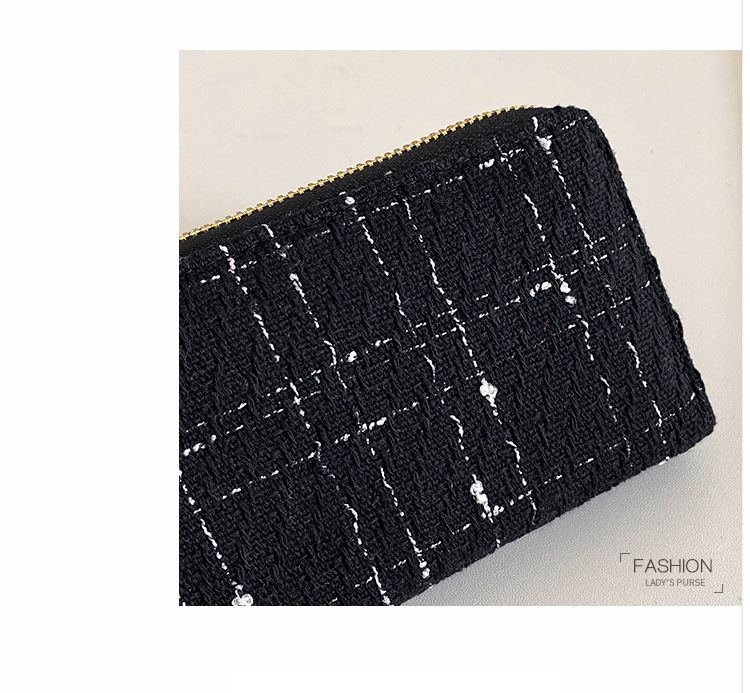 Women's Stripe Linen Zipper Wallets display picture 23