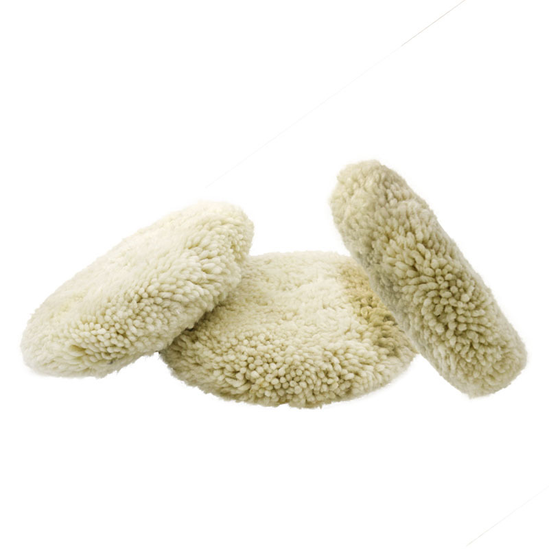 Disco de pulido de lana de doble cara 7 pulgadas para belleza y pulido de coche corte pesado