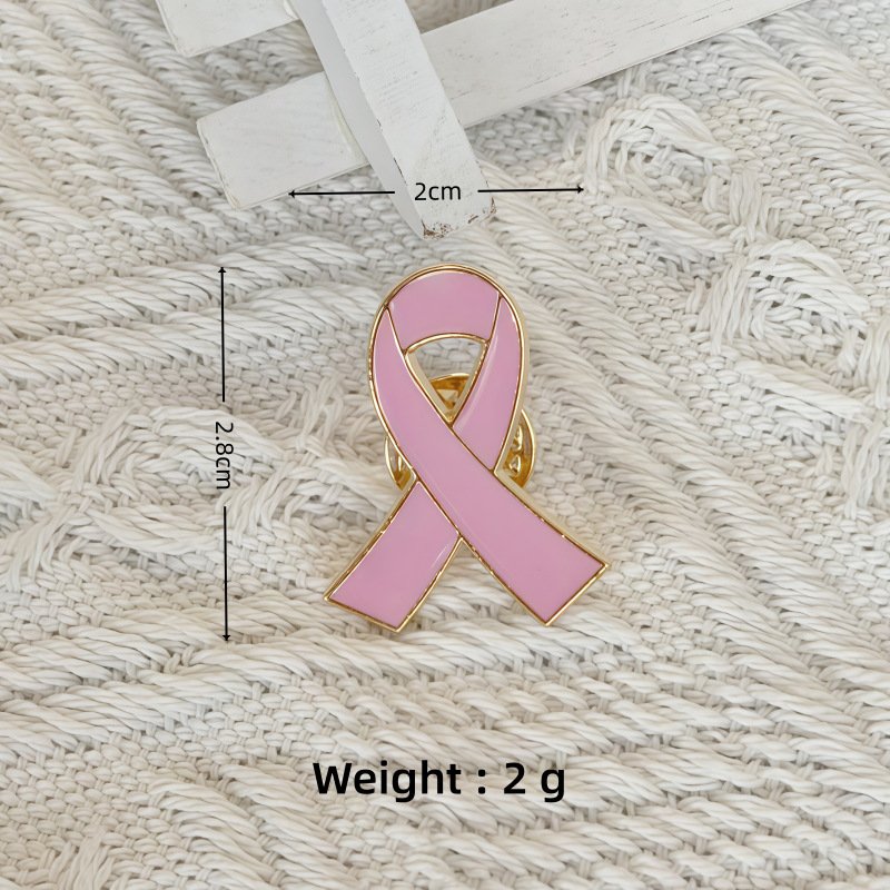 Broche nœud papillon coloré transfrontalière, accessoire de mode, promotion de la sensibilisation à la prévention, badge commémoratif en métal en forme de goutte d'huile_voghion.com