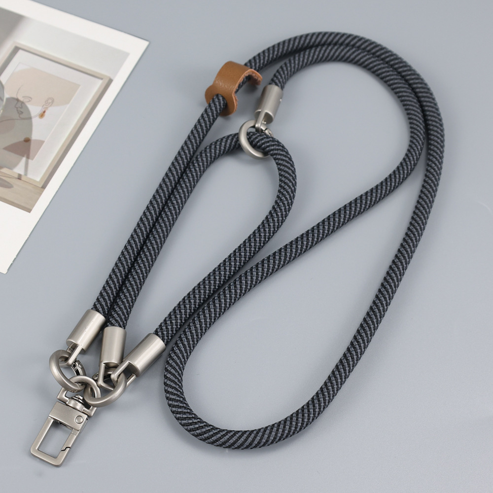 검정색과 회색 [조절 불가] 긴 로프 90CM, 짧은 로프 30CM