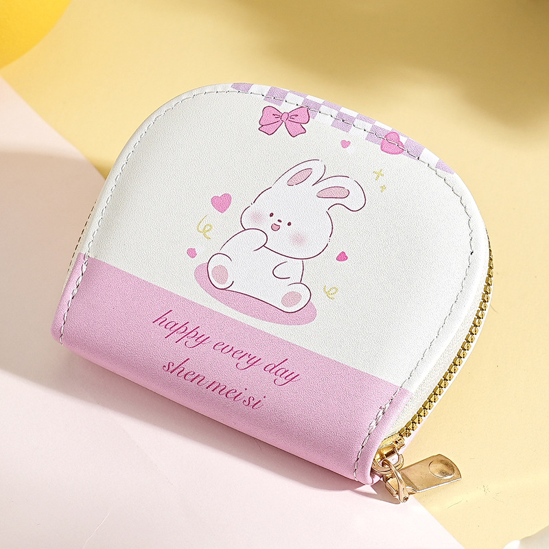 Bolso de tarjeta multitarjeta de venta caliente transfronterizo, bolso de identificación femenino, bolso de almacenamiento de tarjeta bancaria masculina, bolso de tarjeta femenino con estampado de dibujos animados lindo