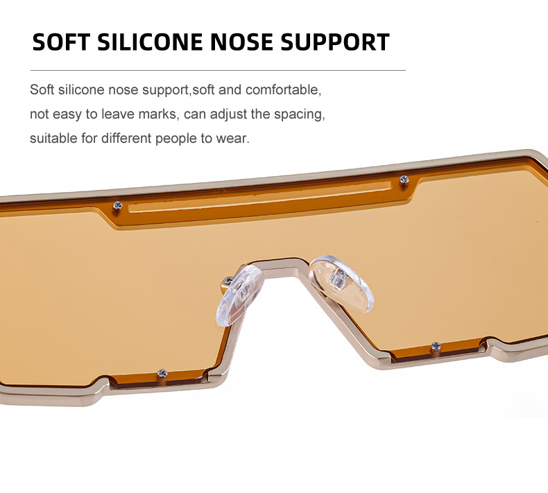 Steampunk One Piece Irregular Sunglasses For Men And Women_voghion.com
