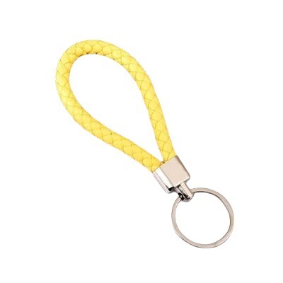 Key chain leather car anti-lost colorful jewelry lanyard braided key chain PU rope key chain pendant wholesale