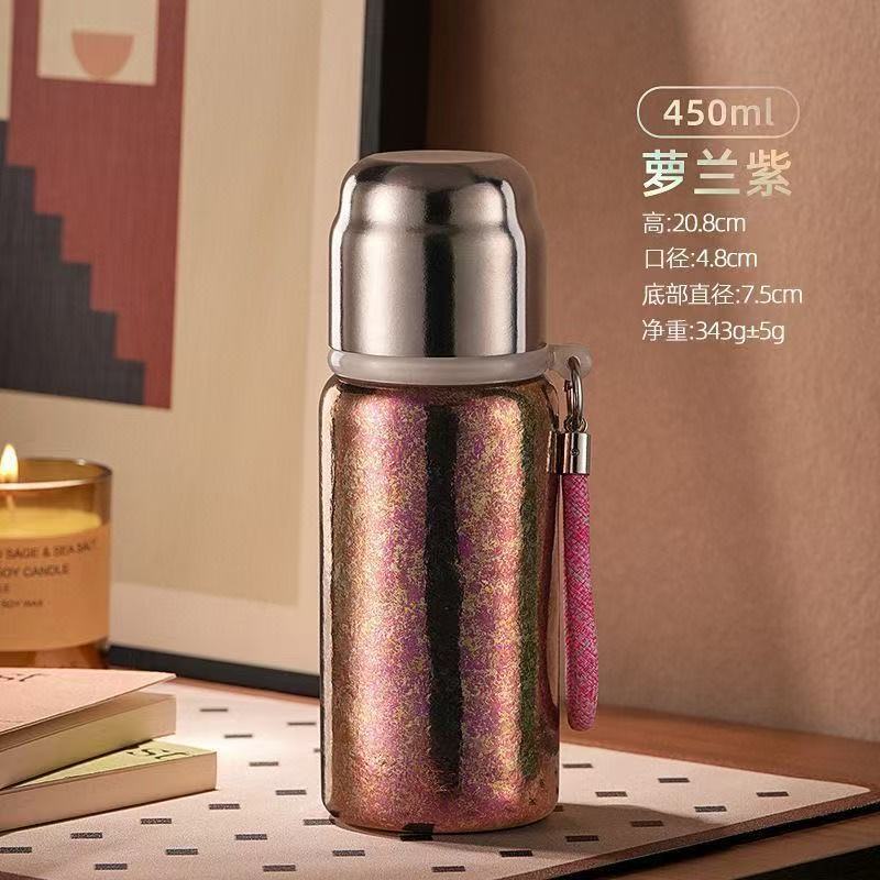 钛杯纯钛磁吸夜光杯机械温显保温杯焖泡杯茶杯茶水分离礼品运动杯|undefined