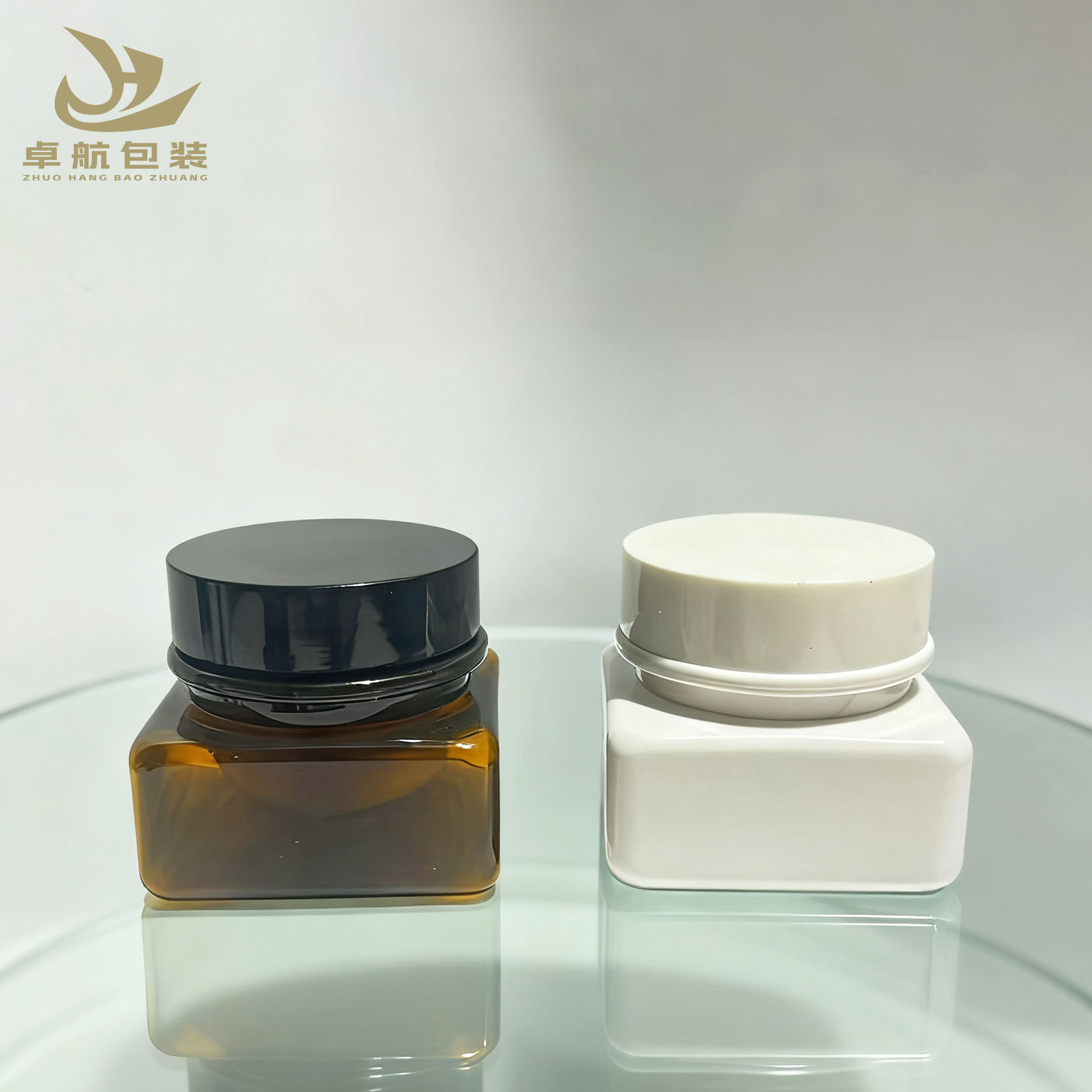 现货15g四方 眼部精华瓶粉底膏霜瓶眼霜膏霜瓶祛痘膏瓶厚底小样瓶