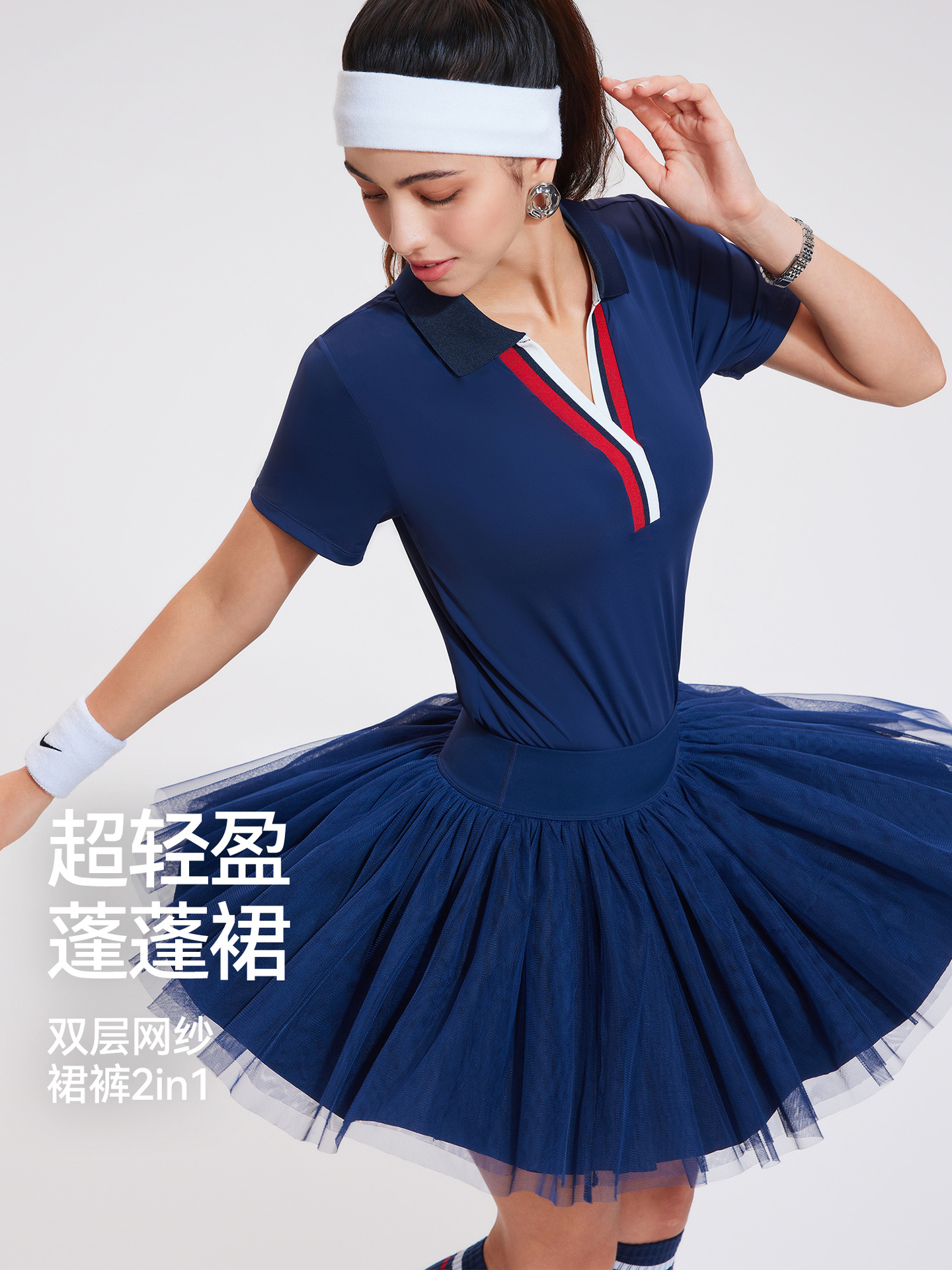 Falda de tenis Caijue para mujer, falda de bádminton de malla de doble capa, falda deportiva antiexposición para correr y hacer ejercicio, falda corta deportiva.