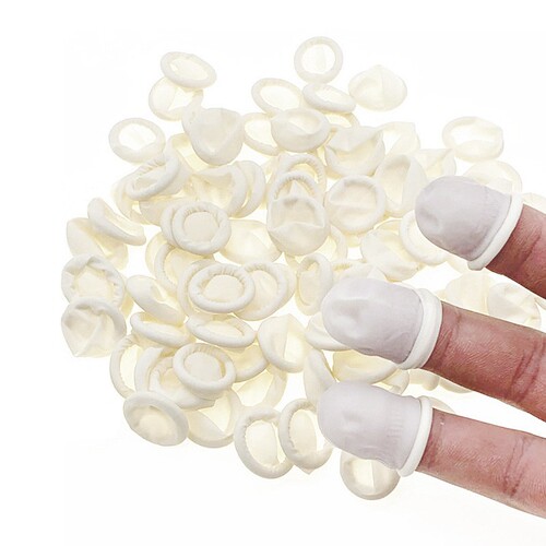 White finger gloves disposable latex finger gloves wholesale anti-static finger gloves beauty hair finger gloves