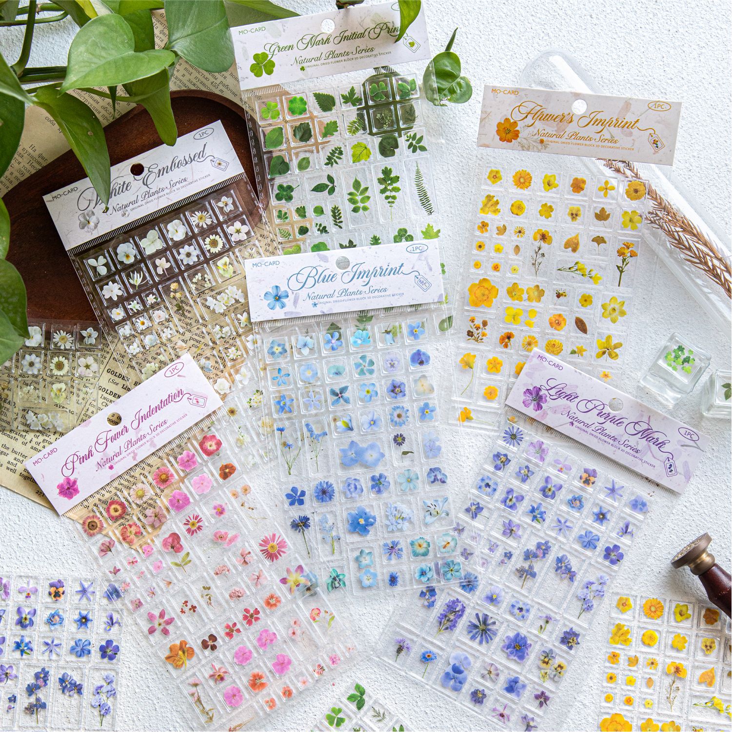 Pegatinas decorativas tridimensionales 3D acrílicas Mo Mo