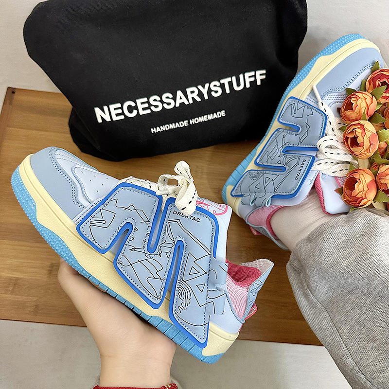 Niche skate shoes 2023 new original design wheat whirlwind hip-hop men and women couples casual all-match skateboard bread shoes_voghion.com