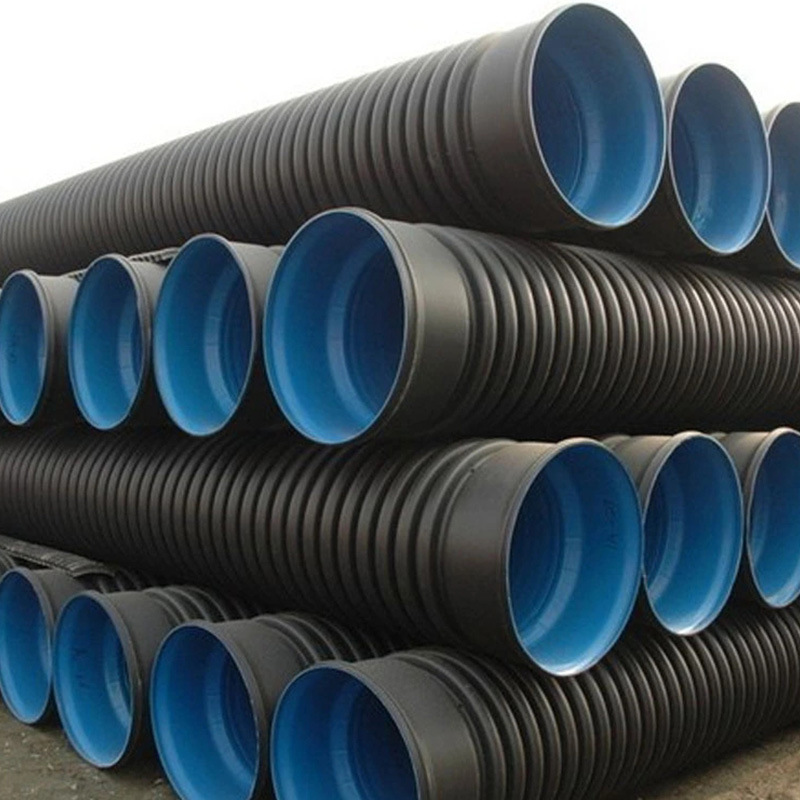 供应埋地塑料大口径HDPE双壁波纹管 市政排污塑料管 PE双壁波纹管