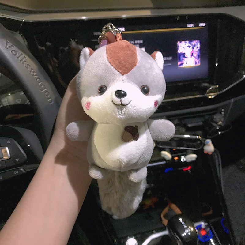 かわいいリスのぬいぐるみのキーホルダーのアイデア人形のぬいぐるみのかばんのペンダントのカップルのアクセサリーの人形のペンダントのキーホルダー|undefined