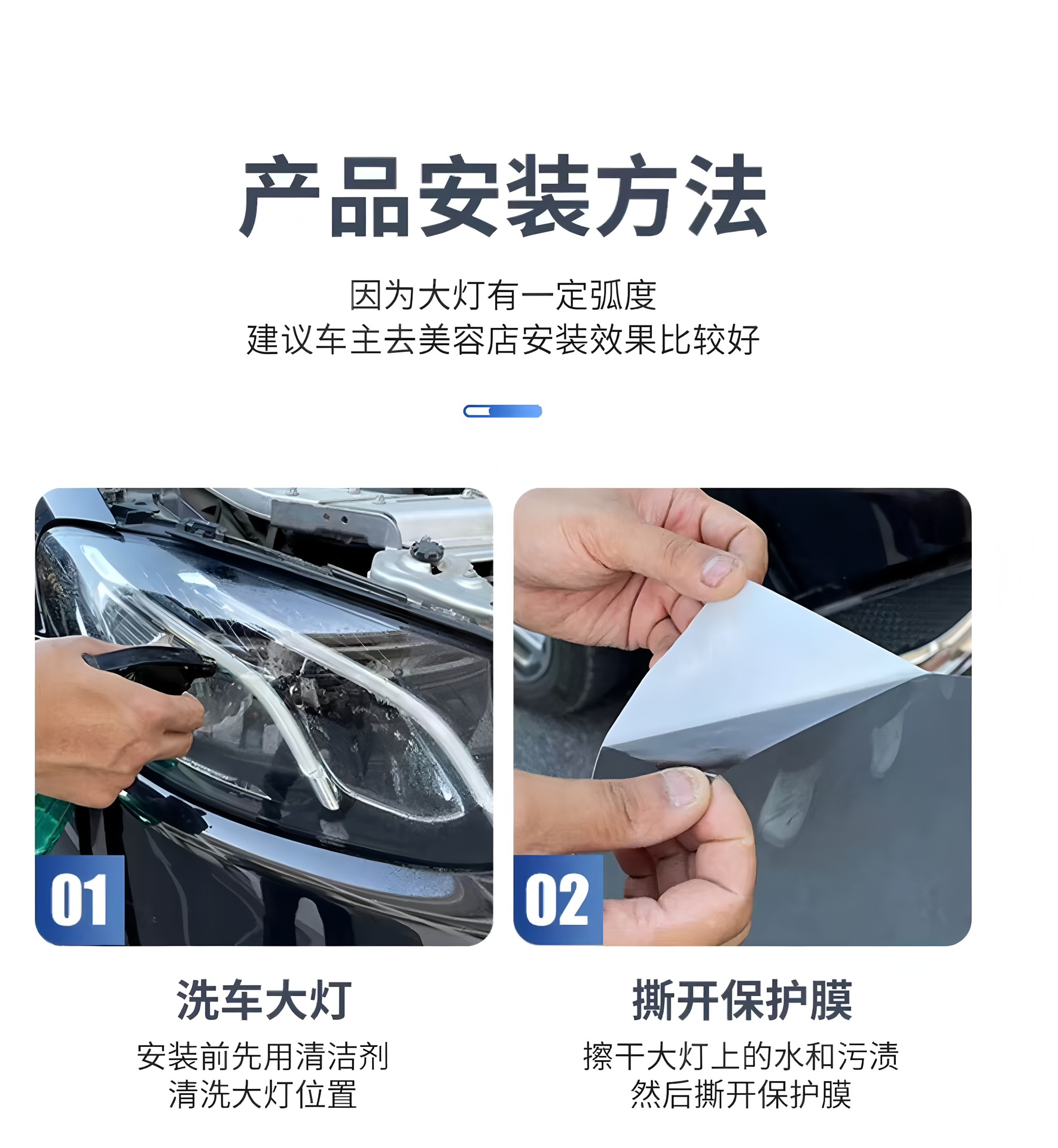 Car Imported Tpu Light-Control Film for Changing Color, Blackened Headlights, Transparent to Purple-Black Color-Changing Tail Light Protective Film