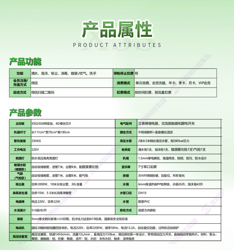 Self-Service Qr Code Scanning Machine for Washing, 24-Hour Car Washing Equipment, Self-Service Car Washing Equipment All-In-One Machine, Fully Automatic Car Washing Machine