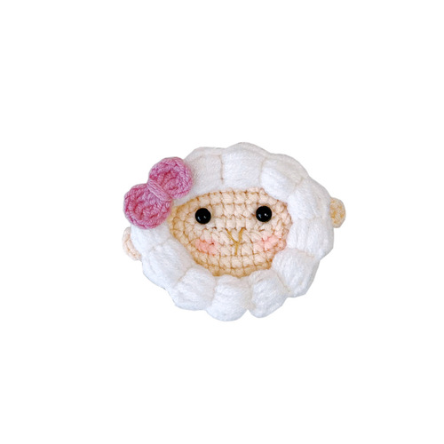 Purely handmade wool braided hairpins, cute lamb children's hairpins, BB clips, cute little animals, girls' hair accessories wholesale