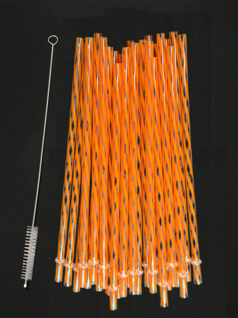 Inventario de tubería dura repetible con anillo de paja transfronteriza venta caliente 12 roscas de color de paja dura resistente al desprendimiento de plástico PP