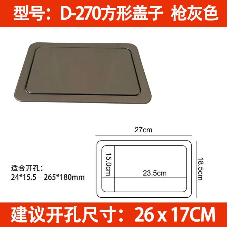 Encimera empotrada cubierta basculante basura puede Flip cubierta de acero inoxidable cubierta basculante cocina lavabo herramientas cubierta oculta