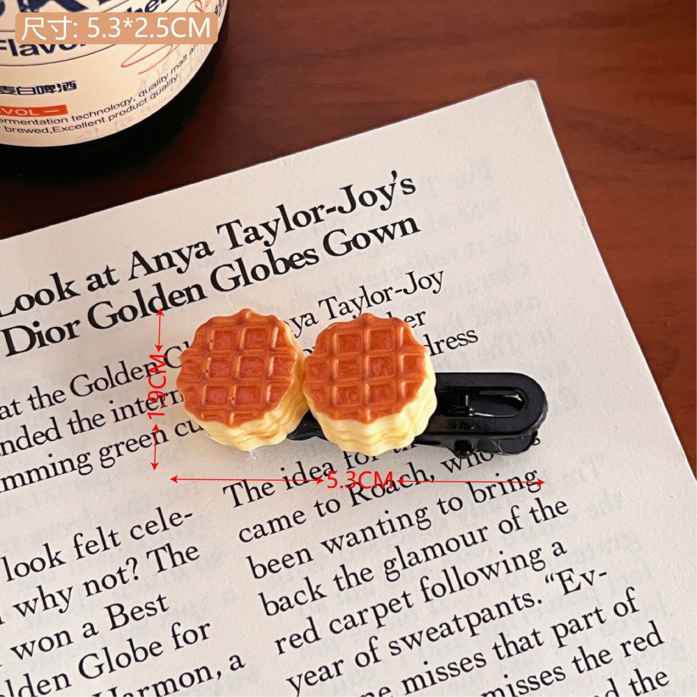 Creativa extraña comida infantil juegan pinzas de cabello comida simulación juegos de cabello de chicas interesantes pinzas de cabello al por mayor