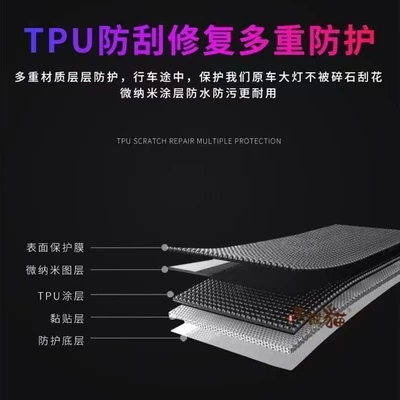 car smoked headlight film TPU | Auto Color Change Film