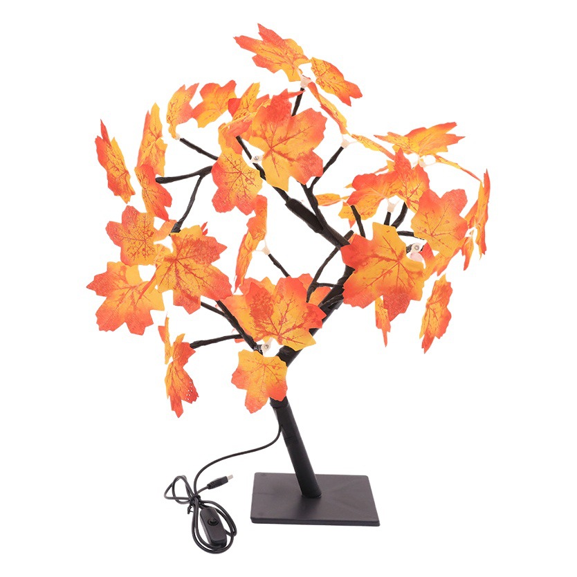 Transfronteriza nueva lámpara de árbol LED lámpara de flor de cerezo lámpara de Rosa lámpara de arce decoración de Navidad luz de la noche