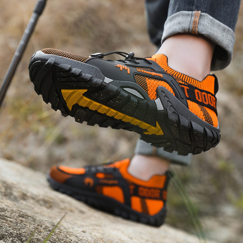 Men's Shoes for Spring and Summer, Couple's Hiking and River-Tracing Shoes, Wear-Resistant Casual Shoes, Fly-Knit Breathable Outdoor Sports Shoes Men's Shoes for Spring and Summer, Couple's Hiking and River-Tracing Shoes, Wear-Resistant Casual Shoes, Fly-Knit Breathable Outdoor Sports Shoes