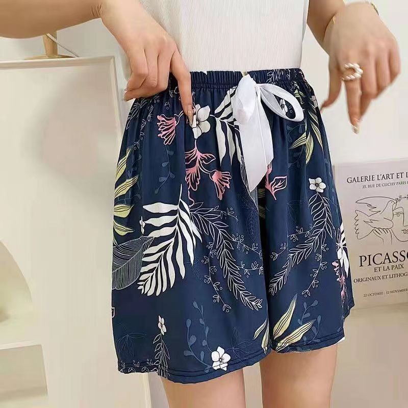 [여성용 쿼터팬츠] 네이비 라일락