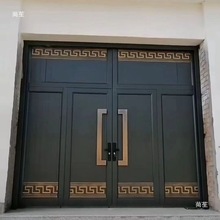 烤漆大门农村大铁门对开门双开门进户门自建房大门中式复古