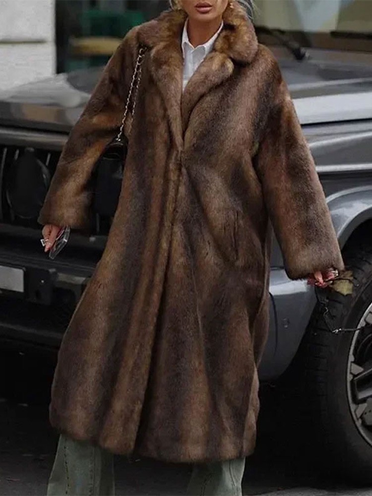 2024 women's winter warm long mink fur thick plush coat, fashionable street style_voghion.com