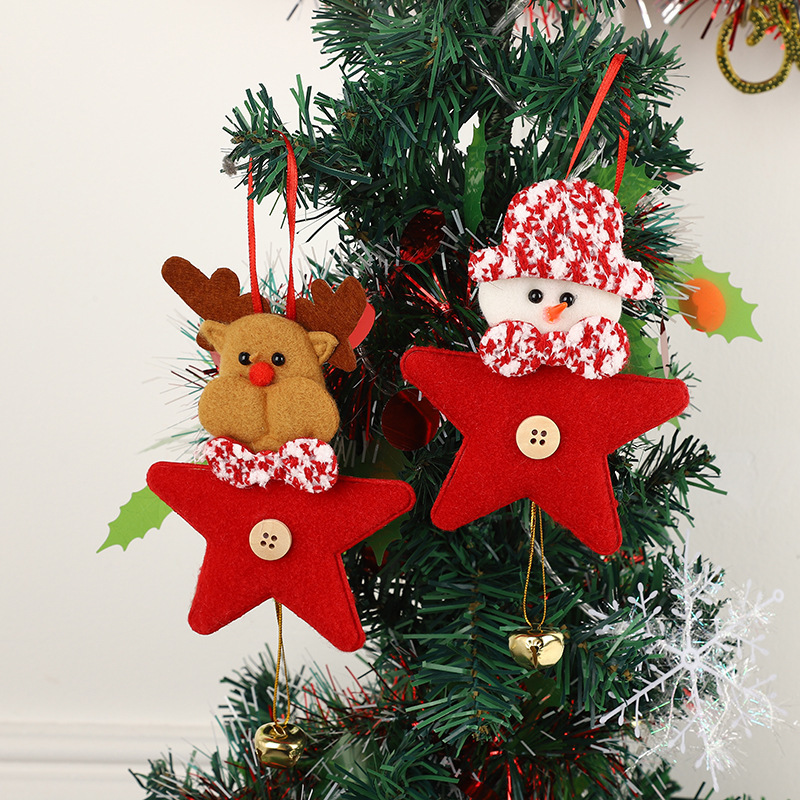 クロスボーダークリスマスペンダントクリスマスツリーペンダント装飾品サンタクロースベルペンダント装飾品卸売り|undefined