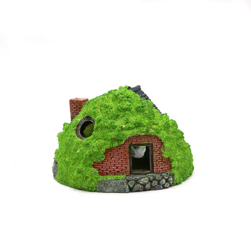 Cross-border fish tank decoration, aquarium shelter, Hobbit creative garden house, fish and shrimp hole shelter